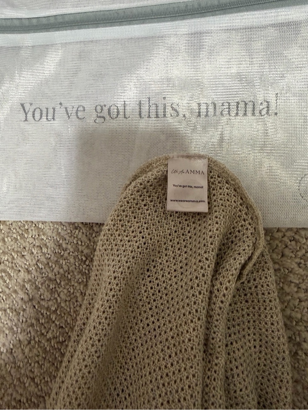 We Are AMMA Cocoon Nursing Cover Bone Neutral